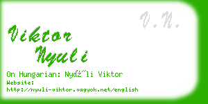 viktor nyuli business card
